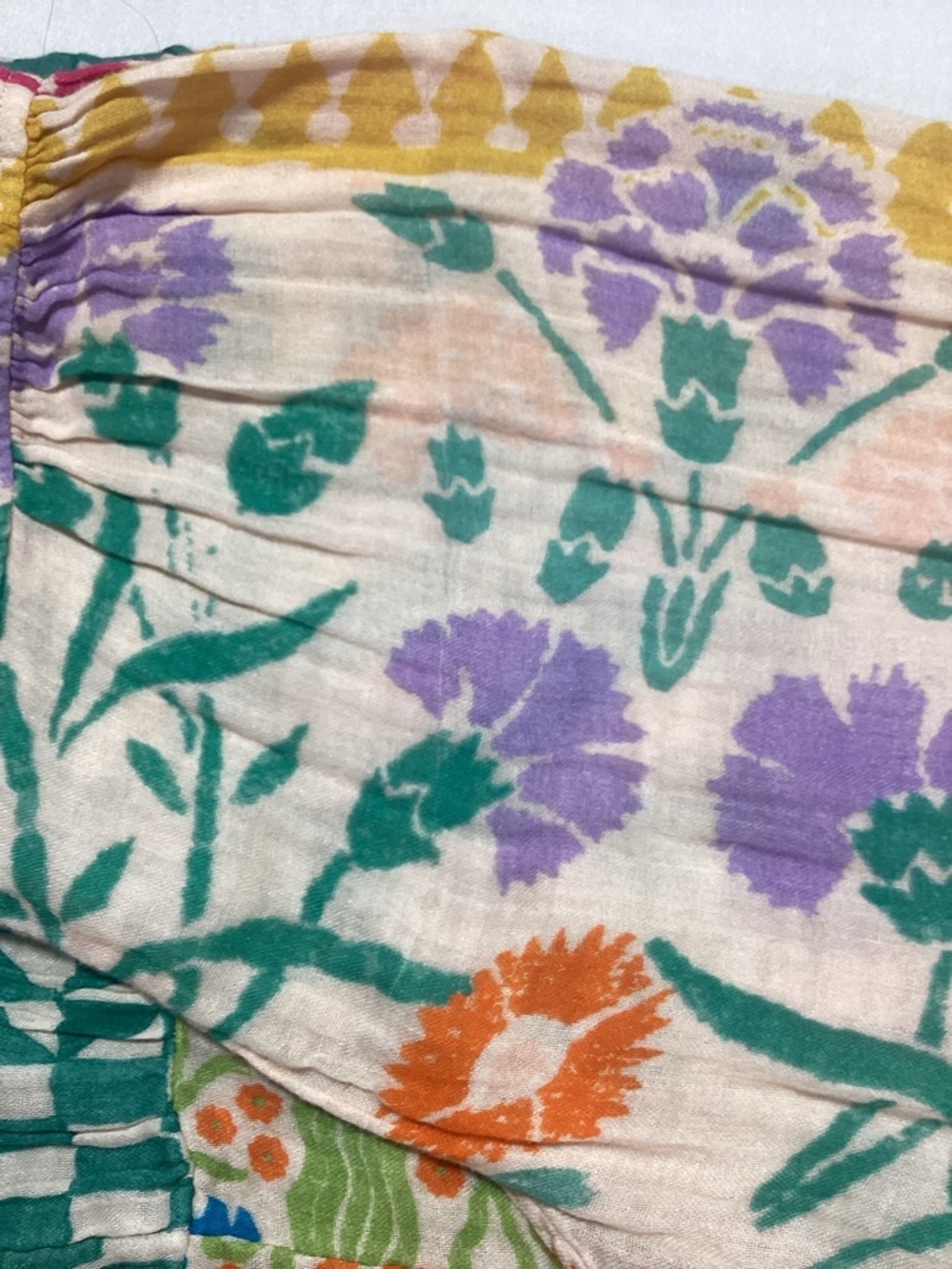 Anthropologie Ellen Merchant Multicolor Floral Patchwork Dress - Picture 11 of 13
